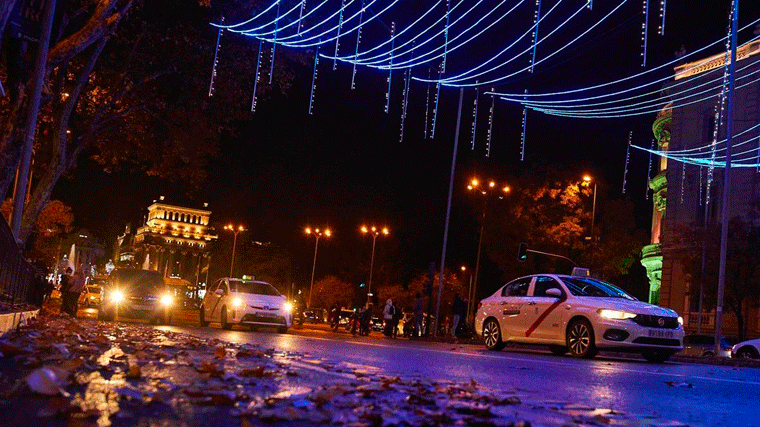 Taxistas harán recorridos por las calles más 'emblemáticas' para acercar las luces de Navidad
