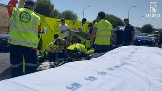 Motociclista grave tras accidente en la M40; investiga la Guardia Civil