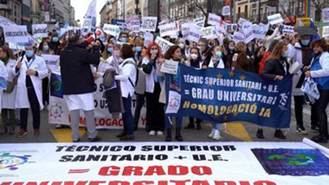 Arranca la primera jornada de huelga de los técnicos superiores sanitarios