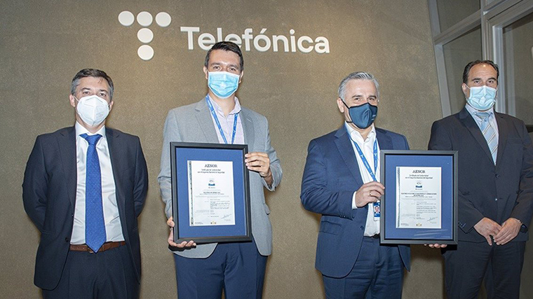 Telefónica España, empresa con más servicios certificados en el ENS por Aenor