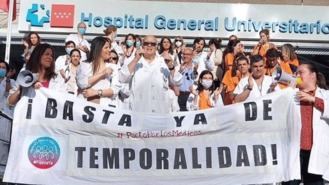 Médicos especialistas, sexta jornada de huelga por la temporalidad en el Sermas