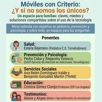 Encuentro familiar sobre el uso responsable del móvil en Torreforum