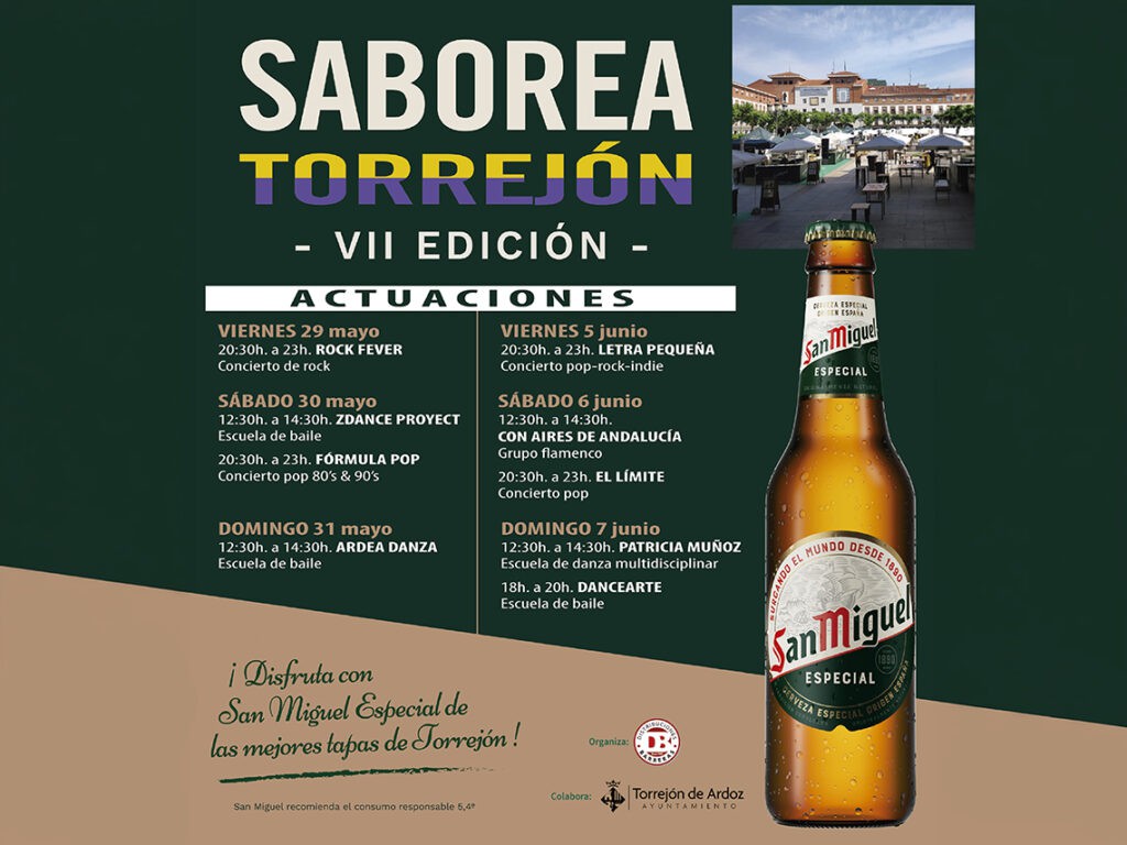 Saborea Torrejón: Festival de tapas y música en la Plaza Mayor