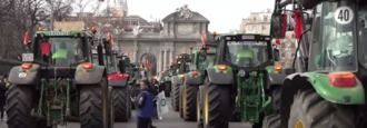 Cinco columnas de tractores volverán a tomas las calles de la capital este domingo