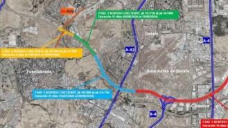 Afecciones al tráfico en M-50 durante julio y agosto por obras en el Eje Culebro