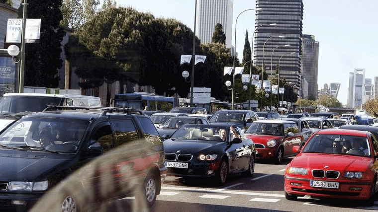 El tráfico es el causante del 80% de la contaminación acústica de Madrid