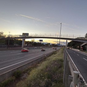 Inician obras de reparación en la pasarela peatonal de la A-6 en Torrelodones