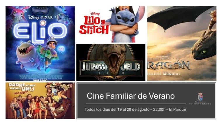 Cine de verano al aire libre en San Lorenzo tras las fiestas patronales