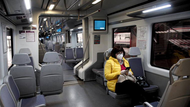 Cercanías y Metro refuerzan el servicio hasta un 80% en hora punta