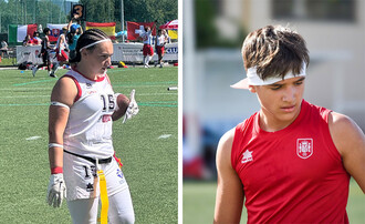 Tres jóvenes talentos de Rivas competirán en el Europeo de flag football en Italia