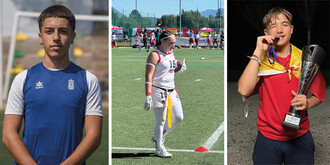 Ripenses destacan en el Europeo de flag football con tres medallas