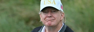 Trump enseña su campo de golf a Ursula y cita a Cisneros: “Estos son mis poderes“