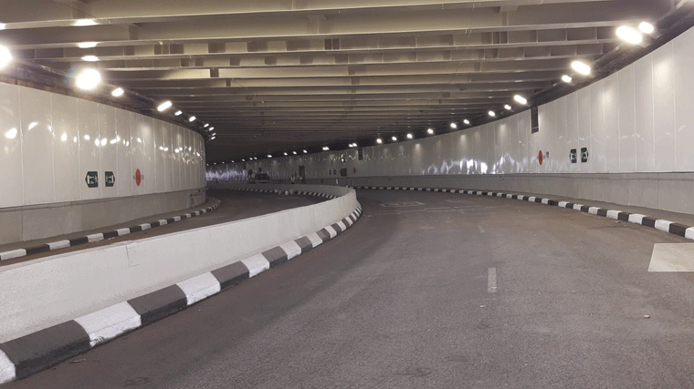 El túnel de Manuel Becerra reabre al tráfico tras finalizar las obras de reparación