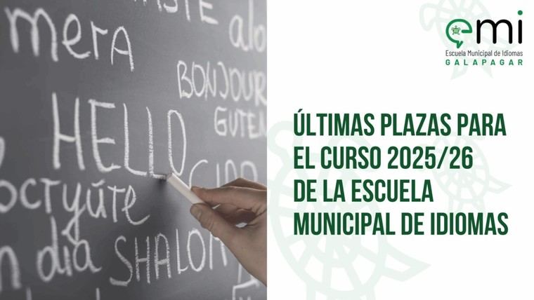 Plazas limitadas para el curso 2025/26 en la Escuela de Idiomas de Galapagar