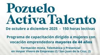 Inscripciones abiertas para Pozuelo Activa Talento, programa para mujeres emprendedoras mayores de 44 años