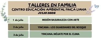 Actividades familiares sobre naturaleza en el Centro de Educación Ambiental Finca Liana