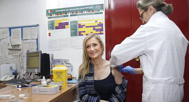 Cerca de 800.000 madrileños se han vacunado ya contra la gripe