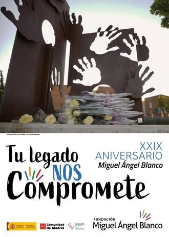 Homenaje a Miguel Ángel Blanco en el 29º aniversario de su asesinato