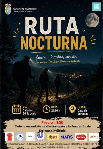 Marcha nocturna solidaria en apoyo a la esclerosis múltiple el 20 de junio
