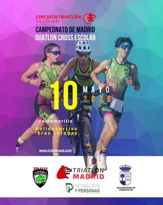 Valdemorillo acoge el Campeonato de Madrid de Duatlón Cross Escolar 2026 con cerca de 500 jóvenes deportistas
