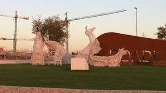 Vandalismo en un Belén, las figuras son colocadas en actitudes obscenas