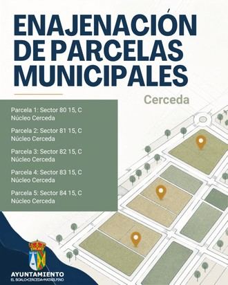Subasta pública para la venta de parcelas en Cerceda