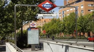 Protesta de los vecinos de La Ventilla para reclamar ascensores en el Metro 