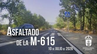 Finalizan las obras de asfaltado en la M-615 y se instalará nuevo alumbrado público