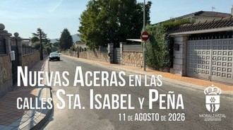 Finalizan las obras de aceras en Santa Isabel y Peña con enfoque en la accesibilidad