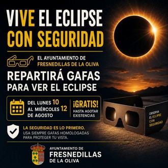 Reparto gratuito de gafas para observar el eclipse del 10 al 12 de agosto