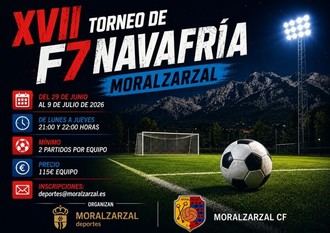 Inscripciones abiertas para el XVII Torneo de Fútbol 7 Navafría en Moralzarzal
