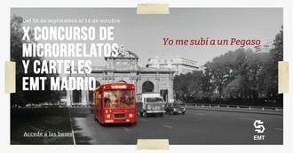 El X Concurso de Microrrelatos de EMT Madrid añade una nueva categoría de carteles