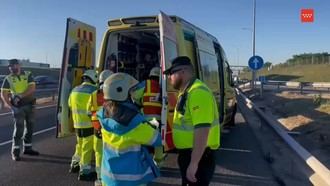 Accidente en la A-42 deja a un conductor gravemente herido en Parla