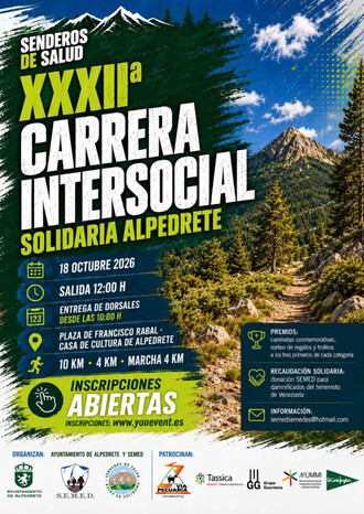 Carrera Intersocial Solidaria en Alpedrete: Inscripciones Abiertas y Recaudación para Venezuela